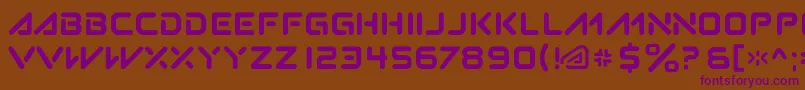 Subatomic.Tsoonami Font – Purple Fonts on Brown Background