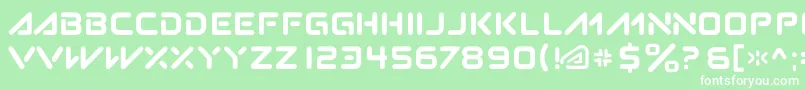 Subatomic.Tsoonami Font – White Fonts on Green Background