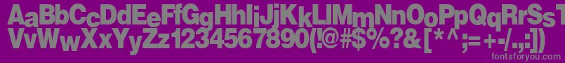 Police FireRegularTtnorm – polices grises sur fond violet