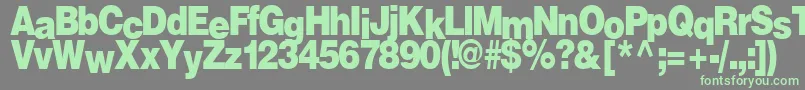 FireRegularTtnorm Font – Green Fonts on Gray Background