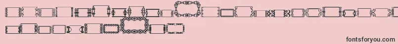 SlButton2-Schriftart – Schwarze Schriften auf rosa Hintergrund