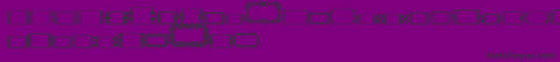 SlButton2-Schriftart – Schwarze Schriften auf violettem Hintergrund
