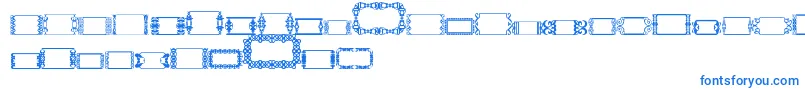 SlButton2 Font – Blue Fonts on White Background