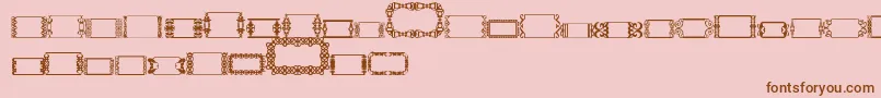 Czcionka SlButton2 – brązowe czcionki na różowym tle