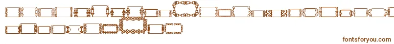 Czcionka SlButton2 – brązowe czcionki na białym tle