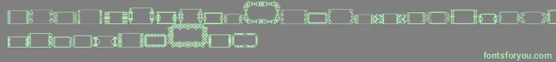 フォントSlButton2 – 灰色の背景に緑のフォント