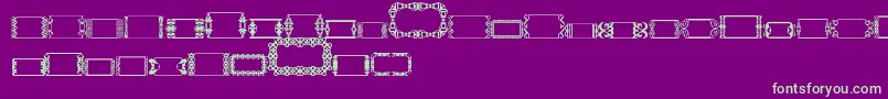 Шрифт SlButton2 – зелёные шрифты на фиолетовом фоне