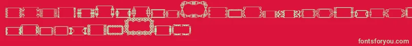 フォントSlButton2 – 赤い背景に緑の文字