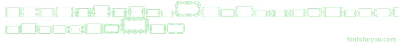 Czcionka SlButton2 – zielone czcionki na białym tle
