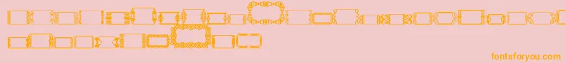 フォントSlButton2 – オレンジの文字がピンクの背景にあります。