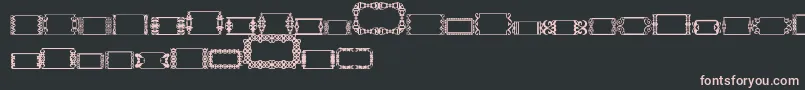 フォントSlButton2 – 黒い背景にピンクのフォント