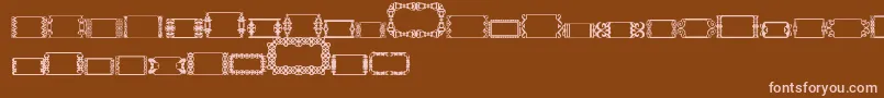 フォントSlButton2 – 茶色の背景にピンクのフォント