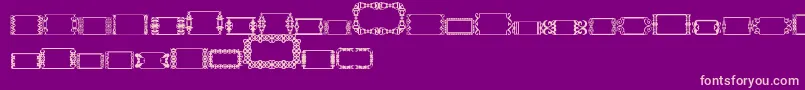 SlButton2-Schriftart – Rosa Schriften auf violettem Hintergrund