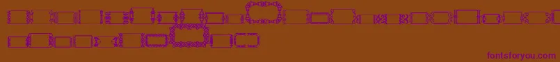 フォントSlButton2 – 紫色のフォント、茶色の背景