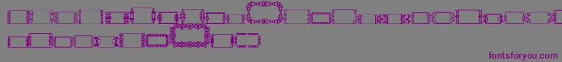 SlButton2-fontti – violetit fontit harmaalla taustalla