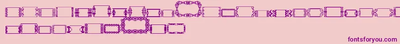 SlButton2 Font – Purple Fonts on Pink Background
