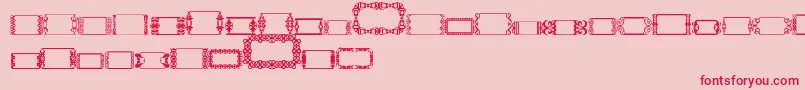 Czcionka SlButton2 – czerwone czcionki na różowym tle