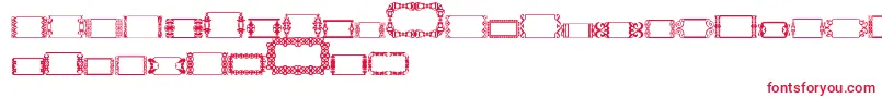 Czcionka SlButton2 – czerwone czcionki na białym tle