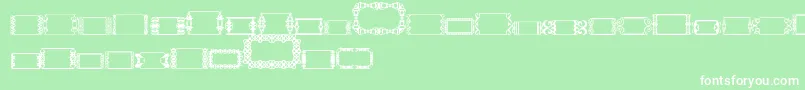 Czcionka SlButton2 – białe czcionki na zielonym tle