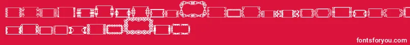 SlButton2-fontti – valkoiset fontit punaisella taustalla