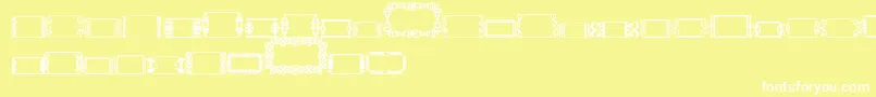 SlButton2-fontti – valkoiset fontit keltaisella taustalla