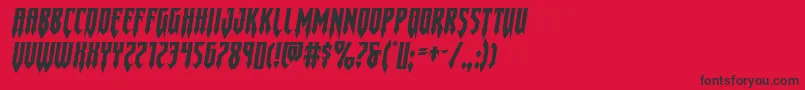 Gotharcticaxtraexpandital Font – Black Fonts on Red Background