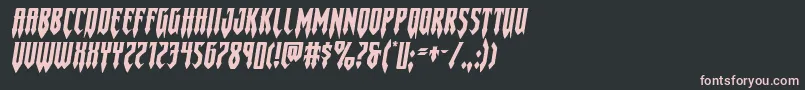 Gotharcticaxtraexpandital Font – Pink Fonts on Black Background