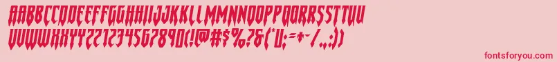 Gotharcticaxtraexpandital Font – Red Fonts on Pink Background