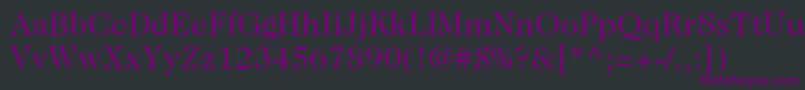ItcCaslon224LtBook Font – Purple Fonts on Black Background