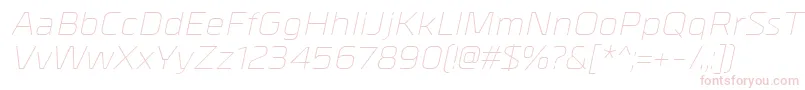MetrikLightitalic-Schriftart – Rosa Schriften