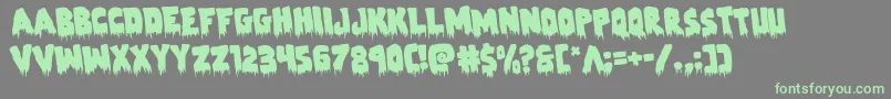 Zombiecontrolrotate Font – Green Fonts on Gray Background