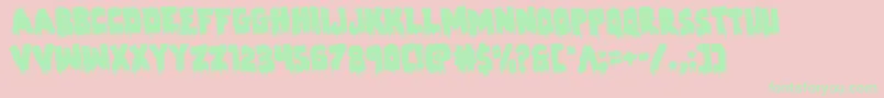 Zombiecontrolrotate Font – Green Fonts on Pink Background