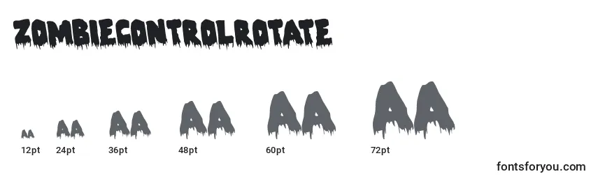 Zombiecontrolrotate Font Sizes