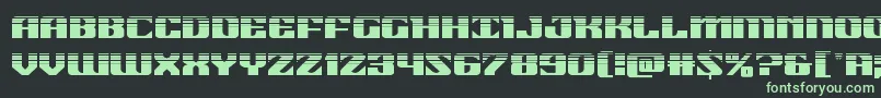 21gunsalutehalf Font – Green Fonts on Black Background