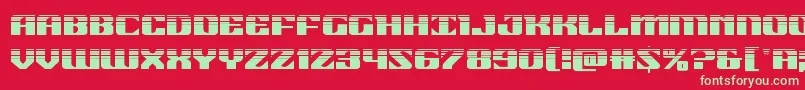 21gunsalutehalf Font – Green Fonts on Red Background