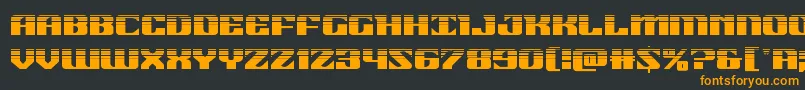 21gunsalutehalf Font – Orange Fonts on Black Background