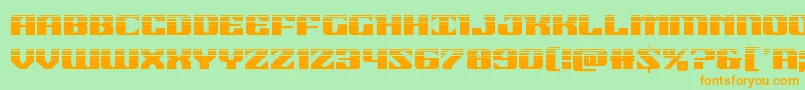 21gunsalutehalf Font – Orange Fonts on Green Background