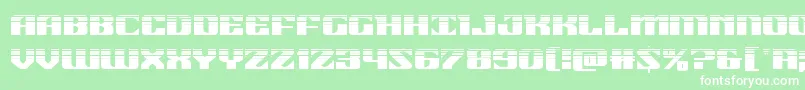 21gunsalutehalf Font – White Fonts on Green Background