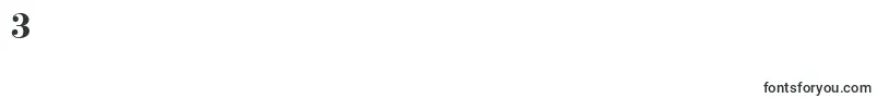 フォントItcCenturyLtBold – フォント数字3