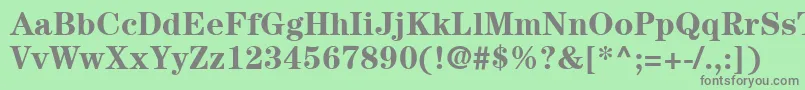 ItcCenturyLtBold Font – Gray Fonts on Green Background