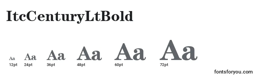 ItcCenturyLtBold Font Sizes
