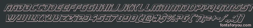 Legiosabina3Dital Font – Pink Fonts on Black Background