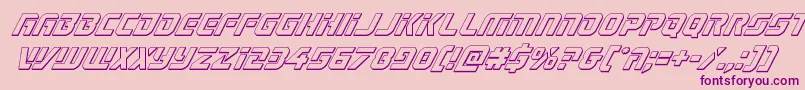 Legiosabina3Dital Font – Purple Fonts on Pink Background