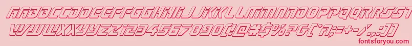 Legiosabina3Dital Font – Red Fonts on Pink Background