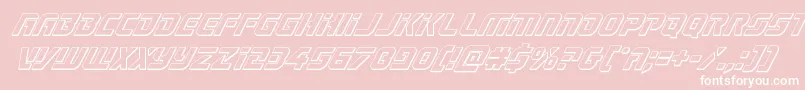 Legiosabina3Dital Font – White Fonts on Pink Background