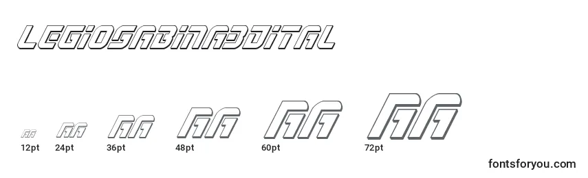 Legiosabina3Dital Font Sizes