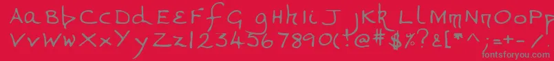 More about Valerieshand Font Valerieshand Font – Gray Fonts on Red Background