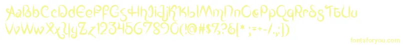 MfKingsQueens-fontti – keltaiset fontit