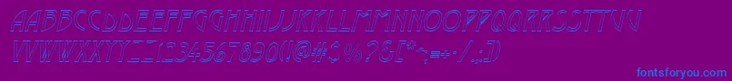 fuente DustineItalic – Fuentes Azules Sobre Fondo Morado