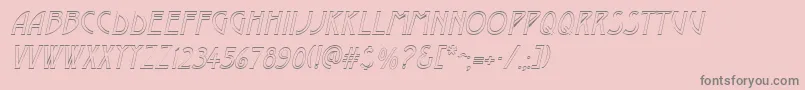 DustineItalic Font – Gray Fonts on Pink Background